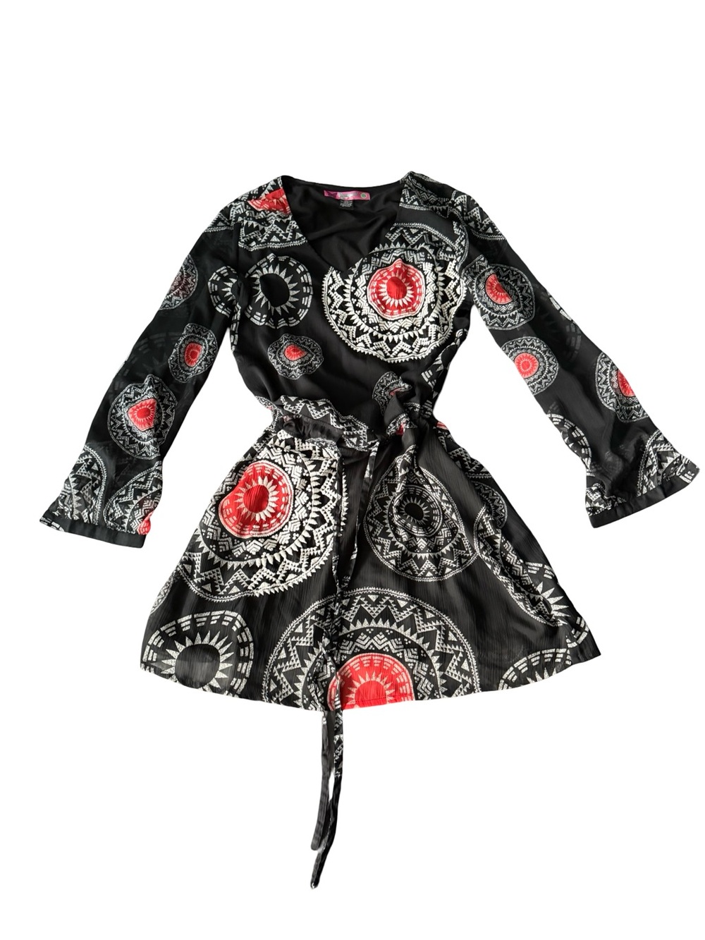 Desigual Embroidered Patterned Dress Size 40 / 8 US